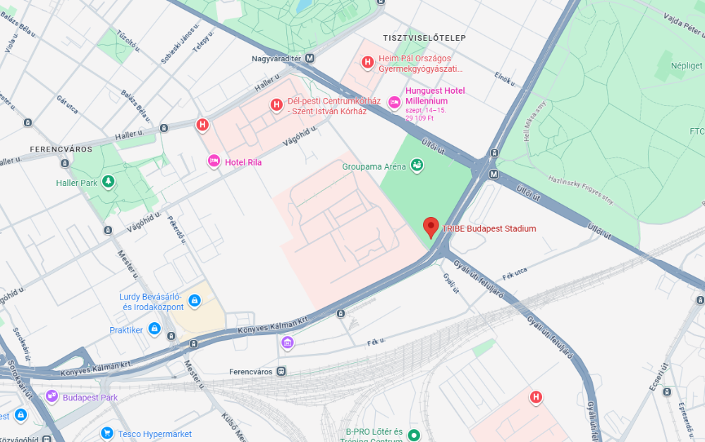 customer events - landing page map